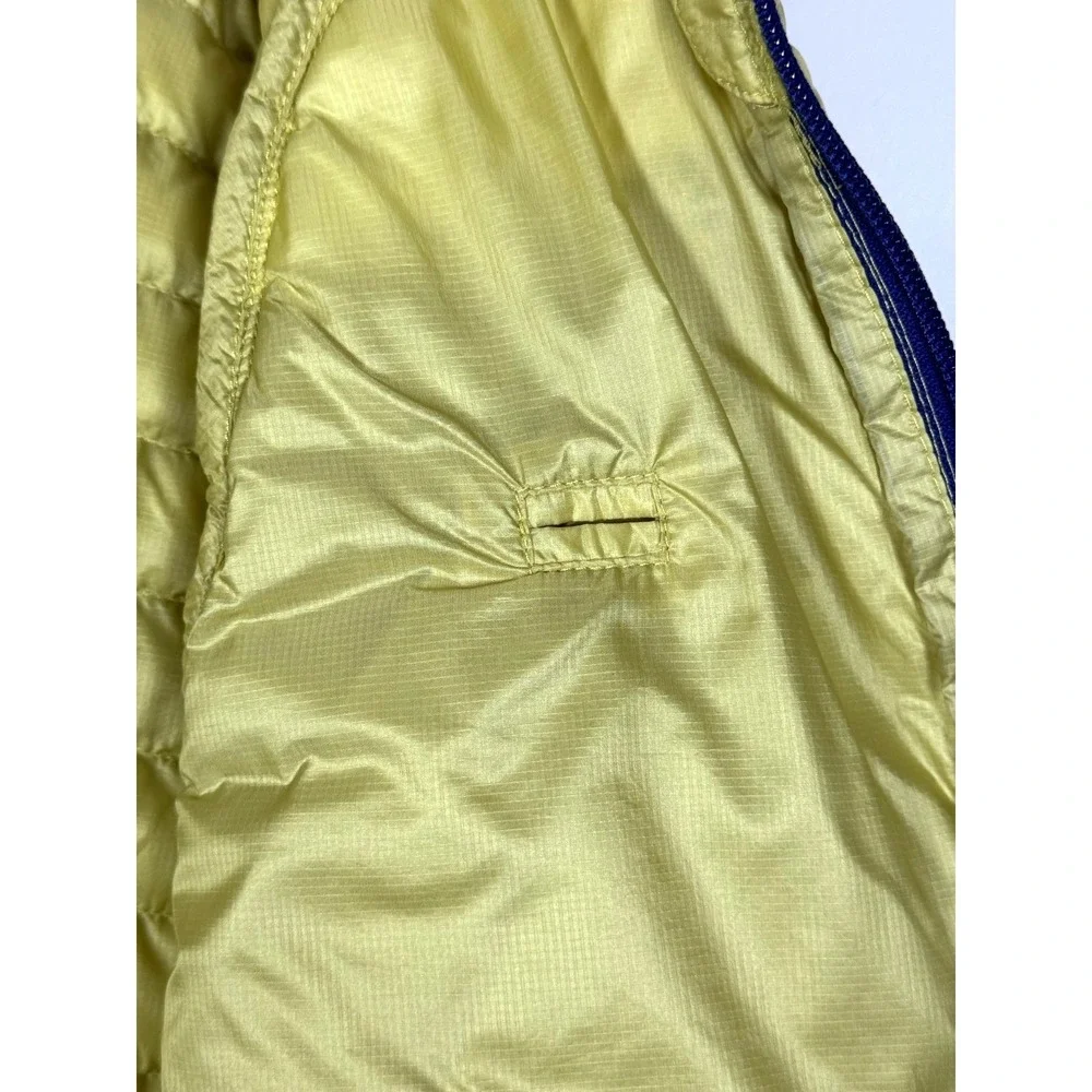 LL Bean Down Puffer Vest Womens XL Yellow Chartreuse Goose Down Lightweight - Picture 7 of 16